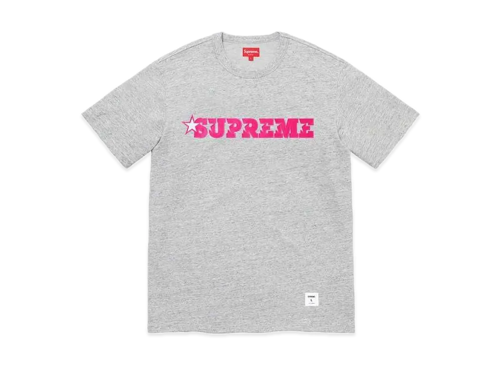 Supreme Star Logo S/S Top "Heather Grey"