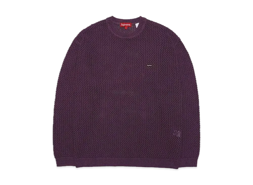 Supreme Open Knit Small Box Sweater "Dusty Purple"