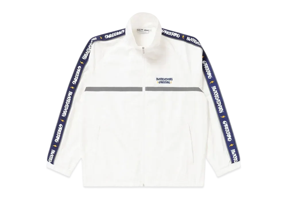 Black Eye Patch x Careering Track Jacket "White"