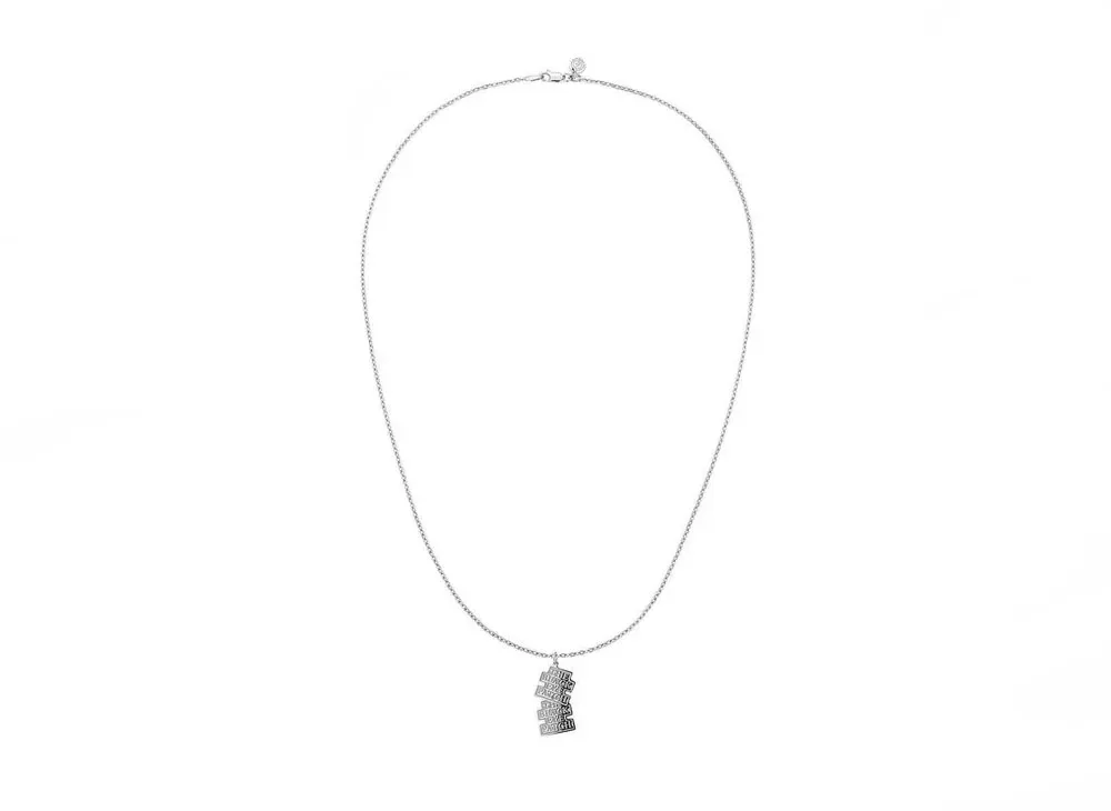 Black Eye Patch x Careering Bep001 "Double OG Label Pendant" "Silver"