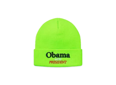 Supreme Obama Beanie "Fluorescent Green"