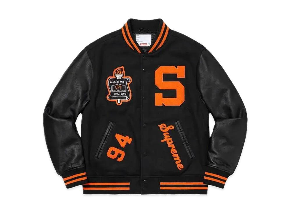 Supreme Team Varsity Jacket "Black"