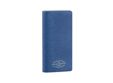 Louis Vuitton Portefeuille Brazza NM Taiga "Blue"
