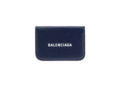 BALENCIAGA Cash Mini Wallet "Navy"
