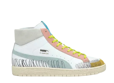 Alexander John × Puma Clyde Hardwood New York City "White/Orange-Blue"