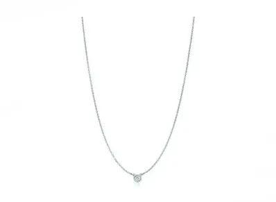 Tiffany & Co. Diamonds By The Yard Single Diamond Pendant "Silver"