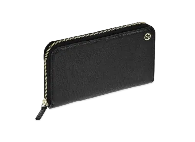 GUCCI Interlocking G Zip Around Wallet "Black"