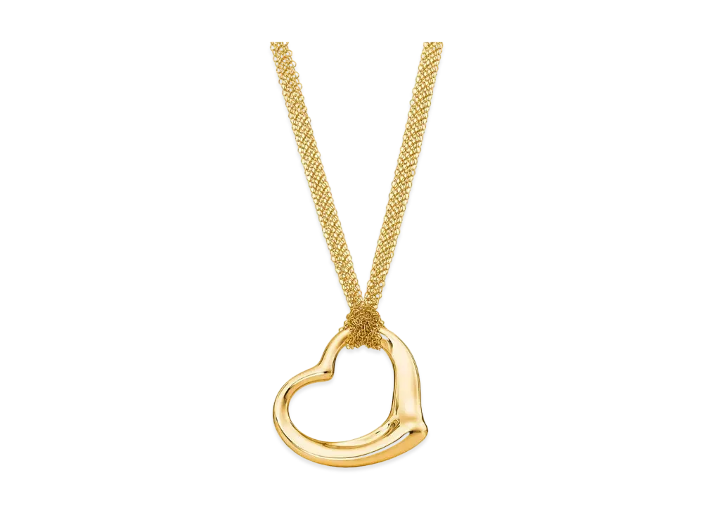 Tiffany & Co. 18k Open Heart Pendant