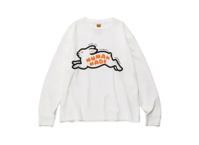 HUMAN MADE RABBIT L/S T-SHIRT "White"