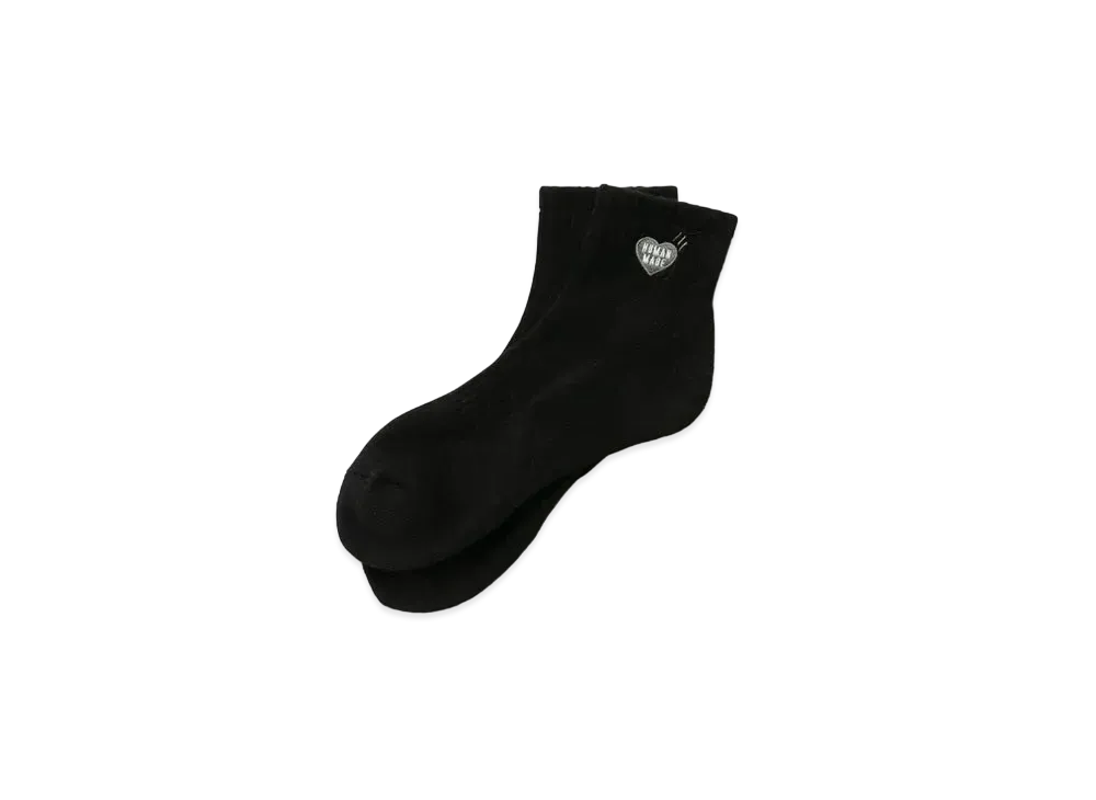 HUMAN MADE SHORT PILE SOCKS "Black"