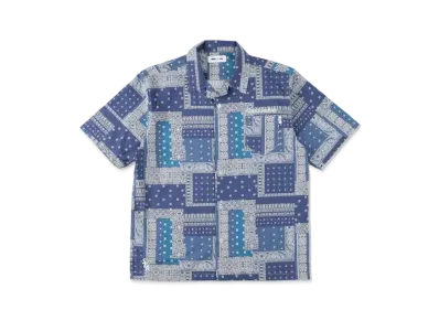 WIND AND SEA WDS_(PAISLEY-PATTERN) S/S SHIRT "Navy"