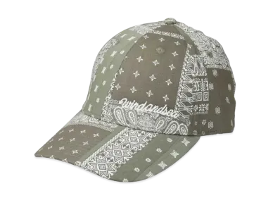 WIND AND SEA WDS_(PAISLEY-PATTERN) 6PANEL CAP "Olive"