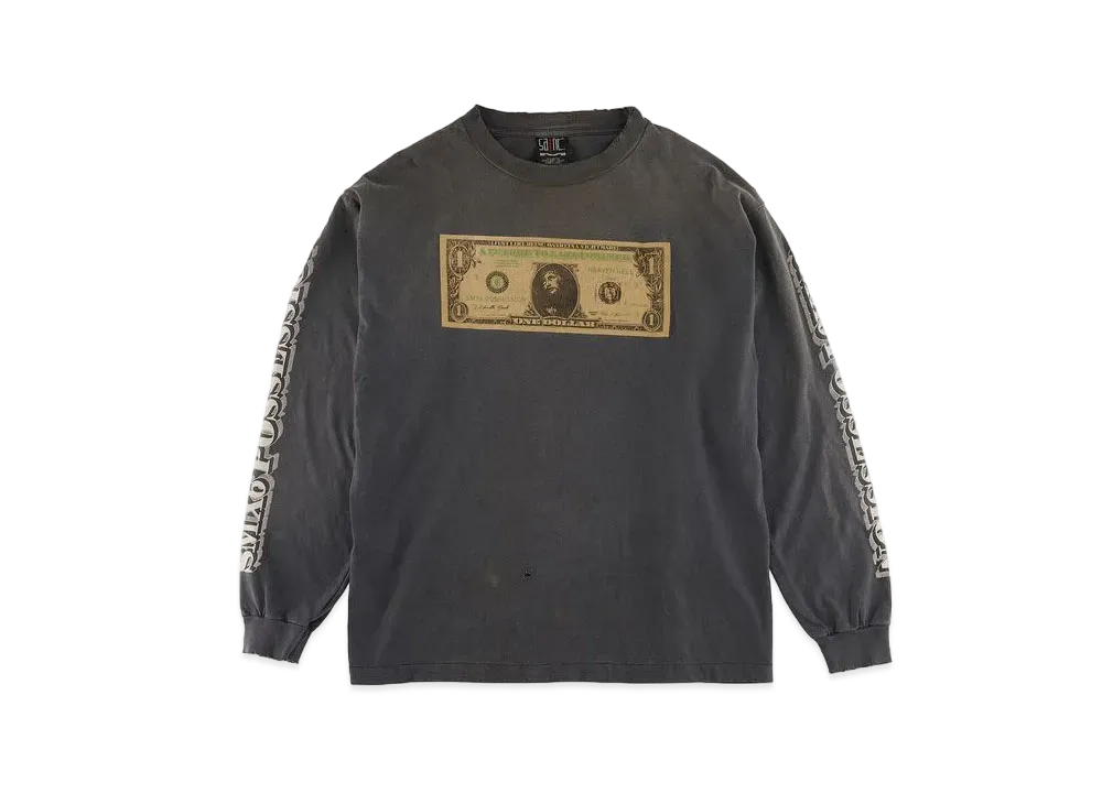 SAINT Mxxxxxx  x Kosuke Kawamura 22AW KMR LS TEE "Black"