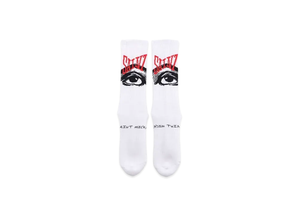 SAINT Mxxxxxx  22SAW SOCKS EYES "White"