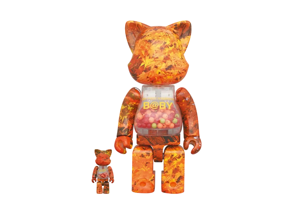 Bearbrick MY FIRST NY@BRICK B@BY 100% & 400% AUTUMN LEAVES Ver.