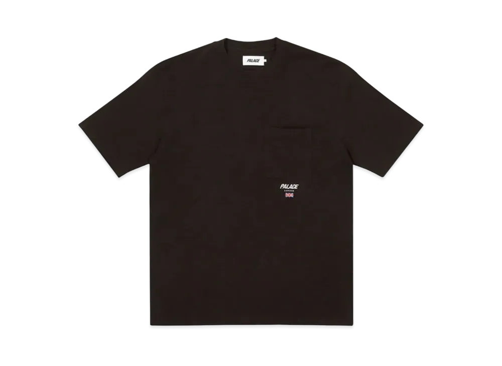 PALACE SLAB SQUARE POCKET T-SHIRT "Black"