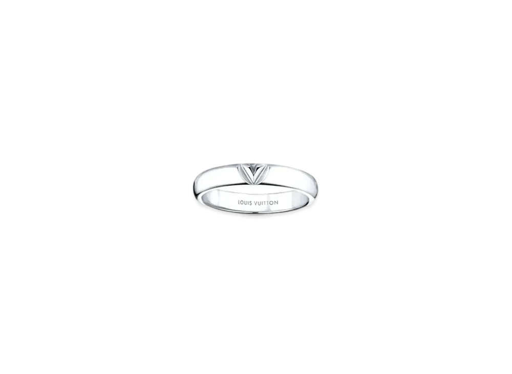 Louis Vuitton LV Volt Multi Wedding Band "White Gold"