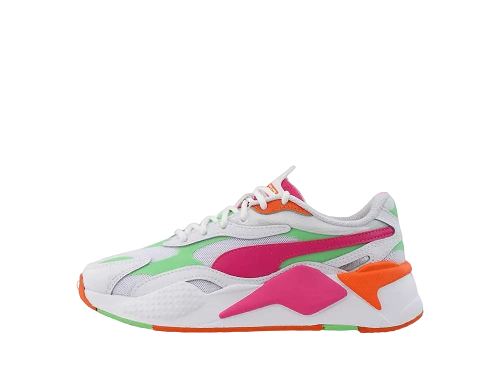 プーマ GS RS-X 3 クレイジー ロコ "ホワイト/ピンク/グリーン"