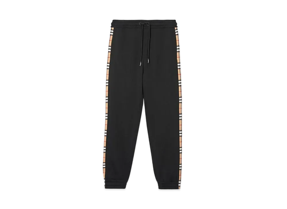 Burberry Vintage Check Panel Jogging Pants "Black"