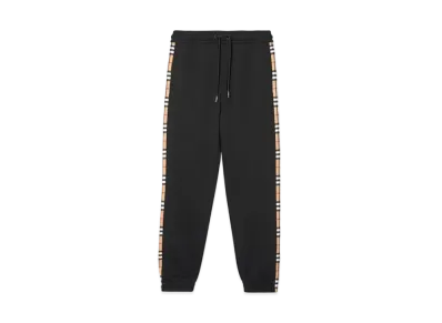 Burberry Vintage Check Panel Jogging Pants "Black"