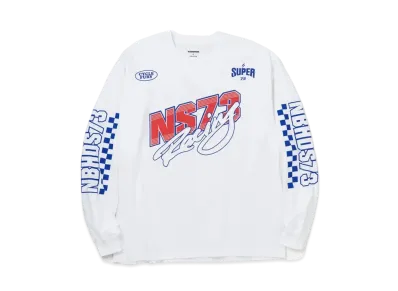 NEIGHBORHOOD SUPER73 / C-TEE . LS "White"