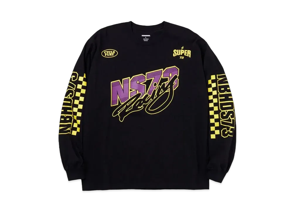 NEIGHBORHOOD SUPER73 / C-TEE . LS "Black"