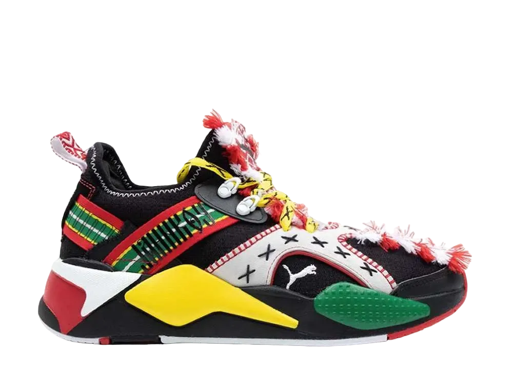 ヤンコイ × プーマ RS-X ニット "ブラック/マルチ"