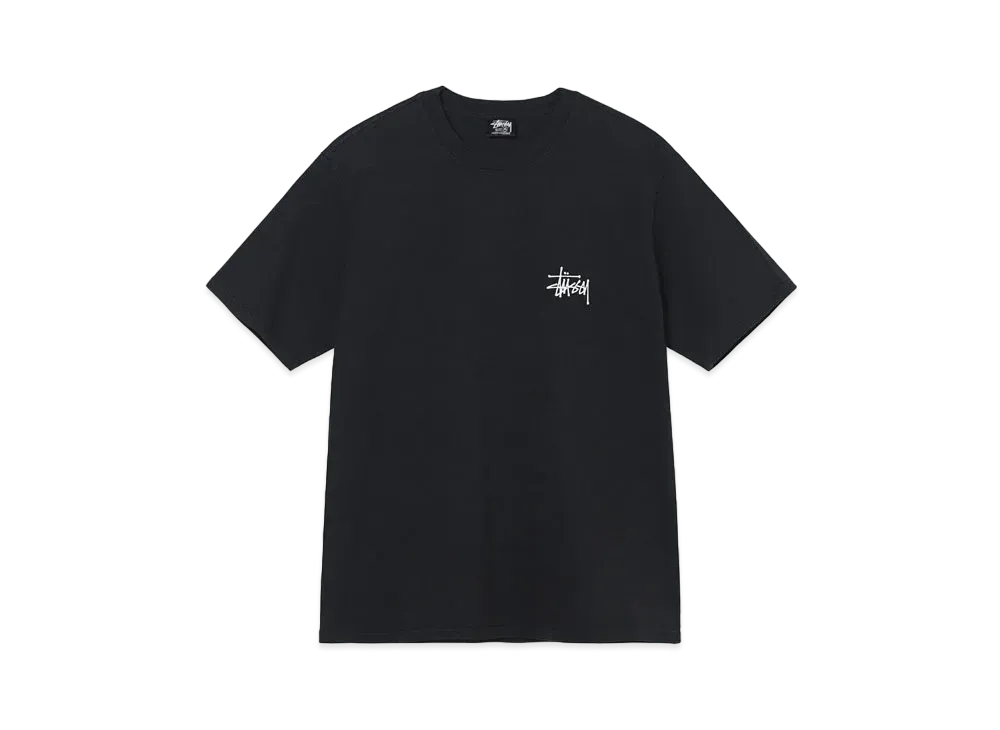 Stussy SKULL WINGS PIGMENT DYED TEE "Black"