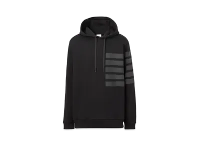 BURBERRY Horseferry Print Cotton Hoodie "Black"