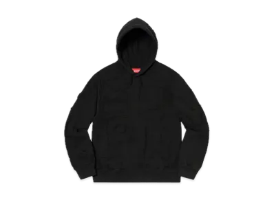 Supreme Cutout Letters Hooded Sweatshirt "Black"