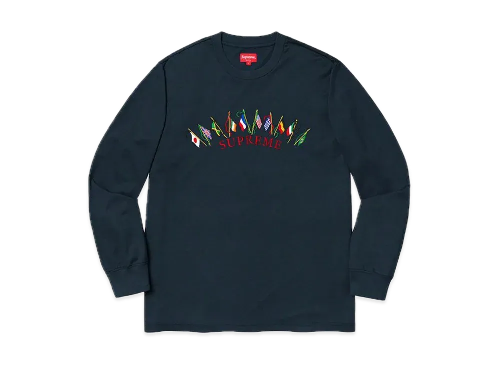 Supreme Flags L/S Top "Navy"
