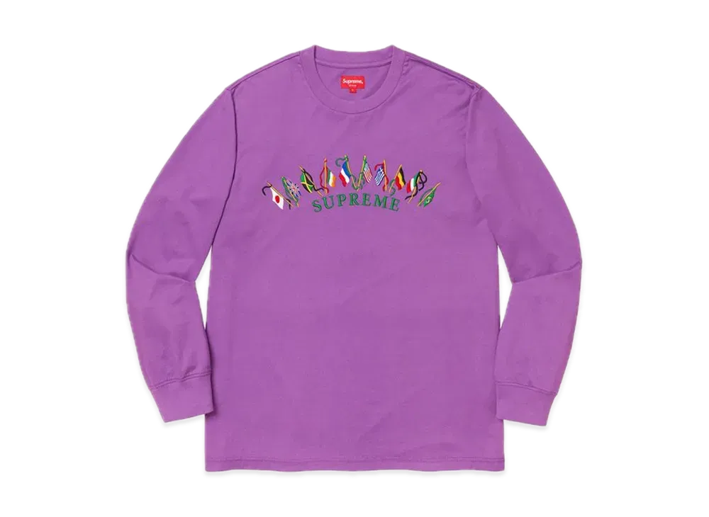Supreme Flags L/S Top "Violet"