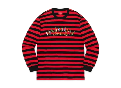 Supreme Flags L/S Top "Red Stripe"
