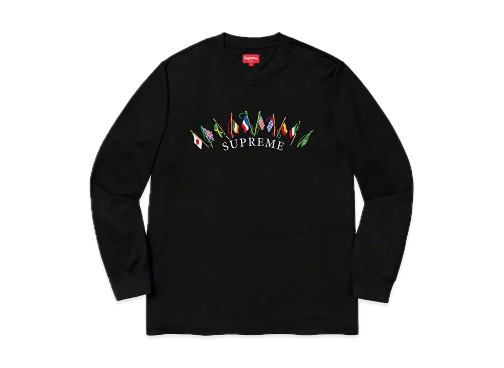 Supreme Flags L/S Top "Black"