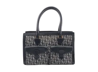 Dior Trotter Hand Bag "Navy"