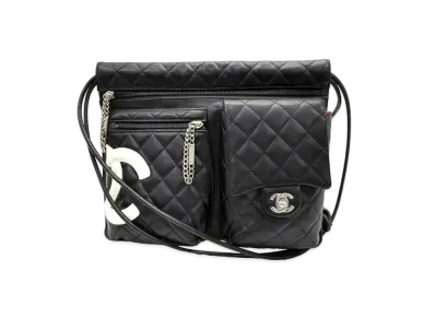 CHANEL Cambon Line Shoulder Bag "Black"