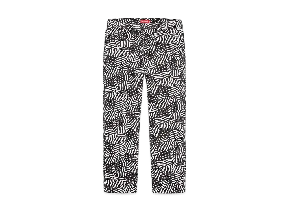Supreme Work Pant "Black Flags"