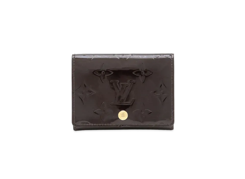 Louis Vuitton Enveloppe Carte de Visite Monogram Vernis "Amarant"
