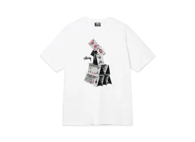 Stussy HOUSE OF CARDS TEE "White"