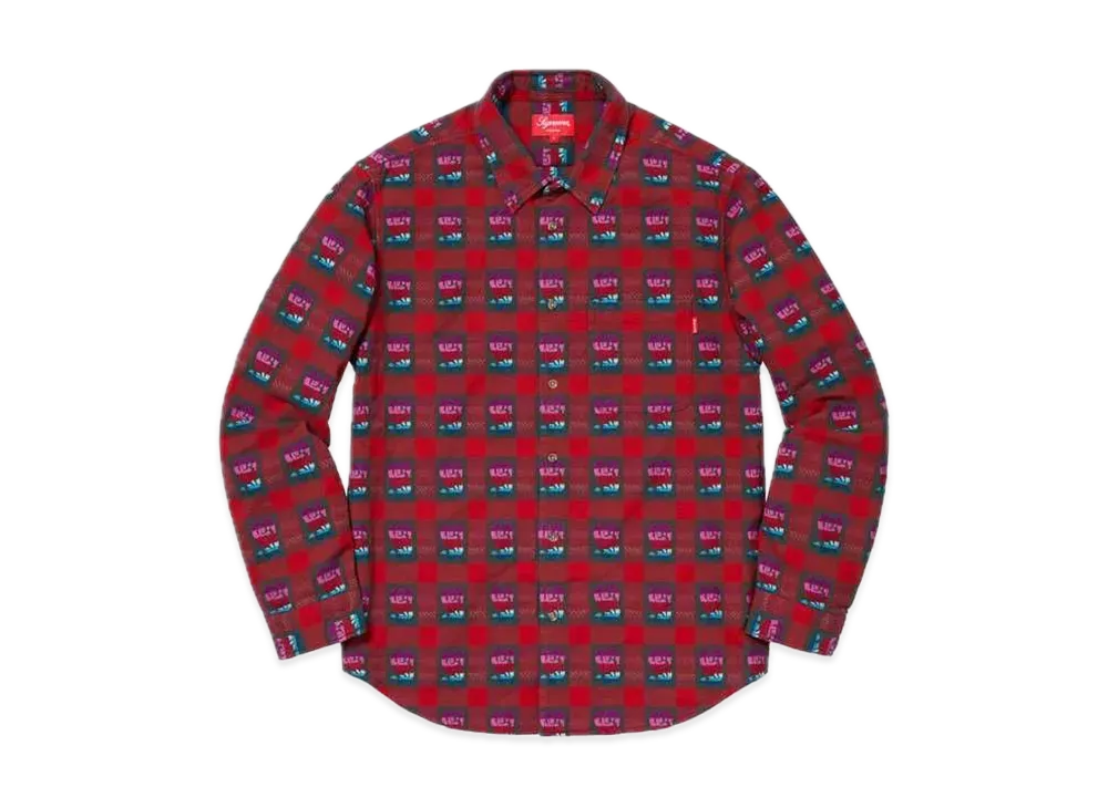 Supreme Rose Buffalo Plaid Shirt "Red"