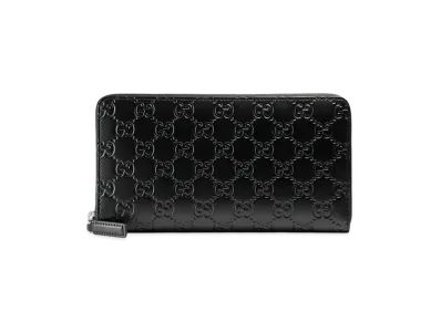GUCCI Signature Zip around Wallet "Black"