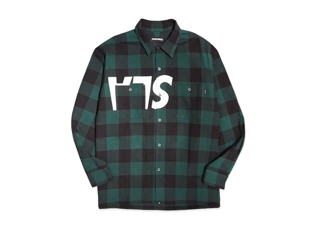 WIND AND SEA x GOD SELECTION XXX Flannel Shirt "Green"