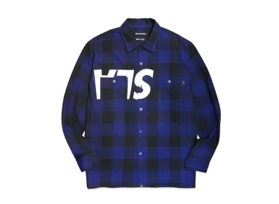 WIND AND SEA x GOD SELECTION XXX Flannel Shirt "Blue"