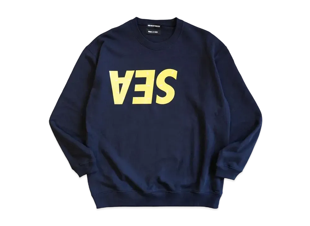 WIND AND SEA x GOD SELECTION XXX Sweat "Navy"