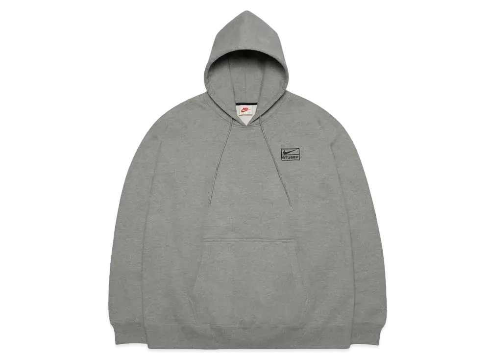 Stussy × Nike NRG Washed Hoodie (US Size) "Grey" DJ9488-063