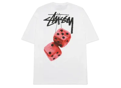 Stussy Fuzzy Dice Tee "White"