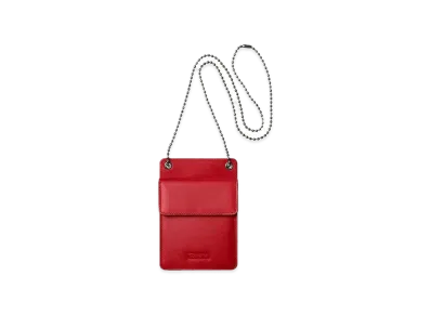 Supreme Leather ID Holder + Wallet "Red"