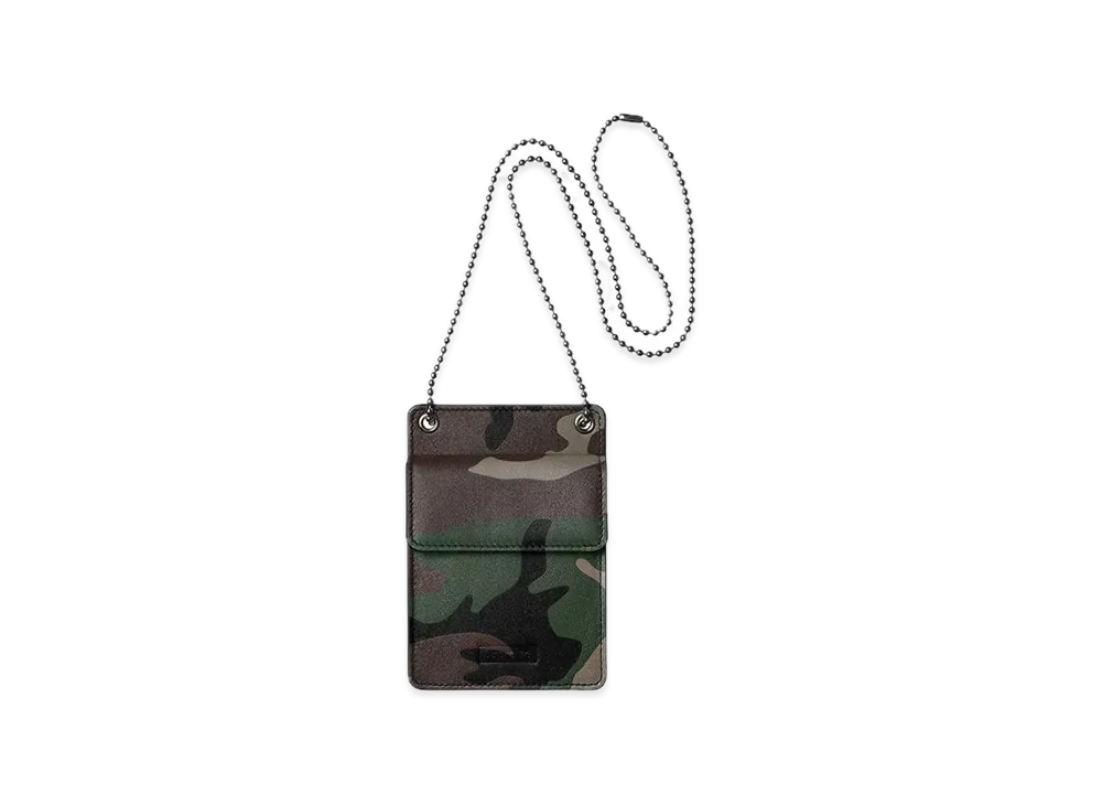 Supreme Leather ID Holder + Wallet "Woodland Camo"