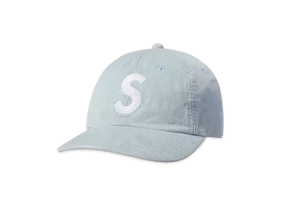 Supreme Fine Wale Corduroy S Logo 6-Panel "Light Blue"