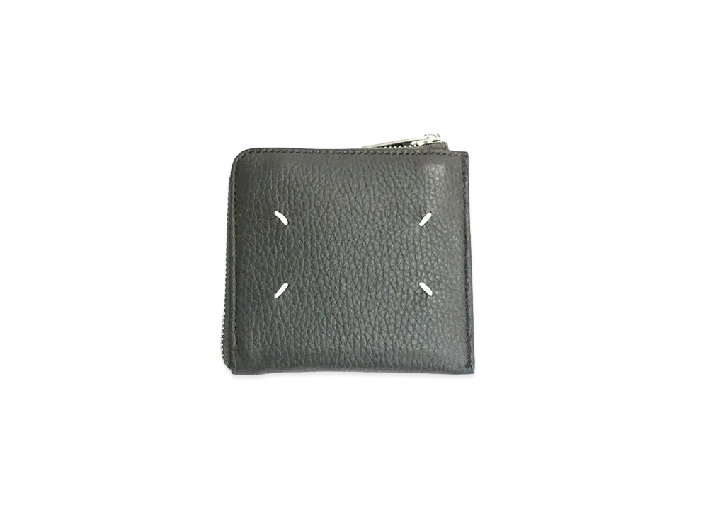 Maison Margiela Zip Leather Wallet "Gray"